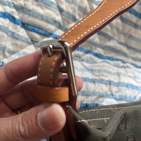 Dooney & Bourke Brown Monogram Shoulder Bag - Picture 6 of 8